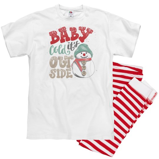 Snowman Baby it's cold outside pajamas for adults Snowman Baby it's cold outside pajamas for adults