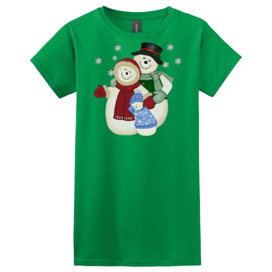 Snowman Family Christmas