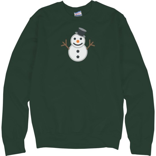 Snowman without Snow Unisex Anvil Crewneck Sweatshirt 