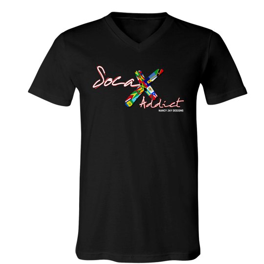 Soca Addict Men's V-Neck T-shirt Soca Addict Men's V-Neck T-shirt