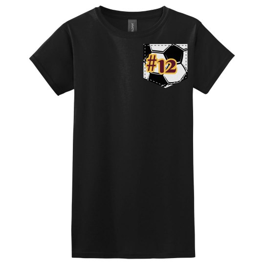 Soccer faux pocket tee Soccer faux pocket tee