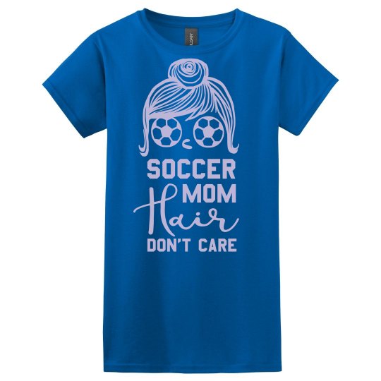 Soccer Mom Hair Tee-royal blu/lavender Soccer Mom Hair Tee-royal blu/lavender