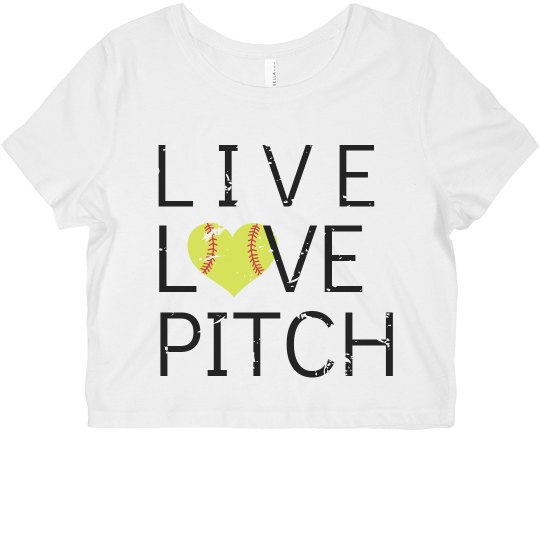 Softball Crop Top