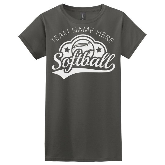 Softball Team Name Custom Tee