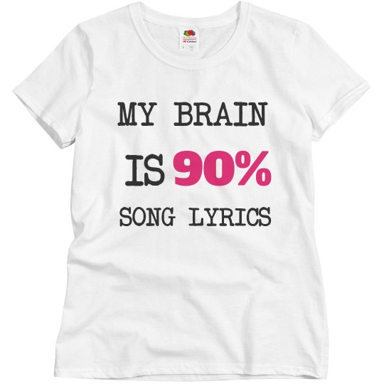 Song Lyric Women's Tshirt