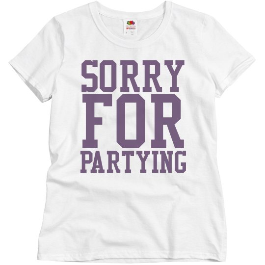 Sorry for Partying