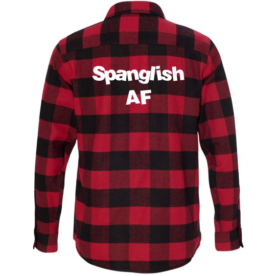 Spanglish Af Flannel- Unisex Spanglish Af Flannel- Unisex
