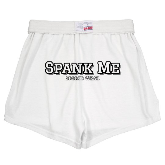 Spank Me Sports Wear Cheer Shorts - White Spank Me Sports Wear Cheer Shorts - White