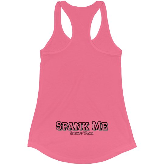 Spank Me Sports Wear Razorback Tank - Hot Pink
