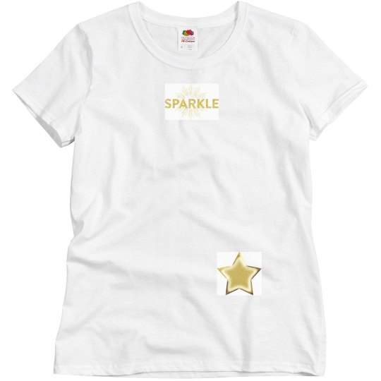 Sparkle gold star top