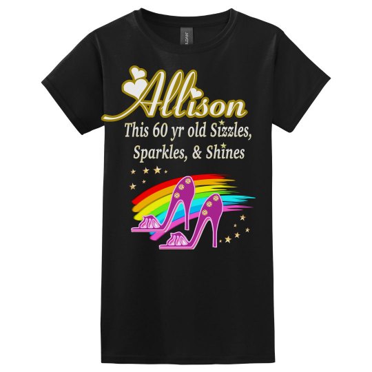 SPARKLING 60 YR OLD BIRTHDAY DESIGN