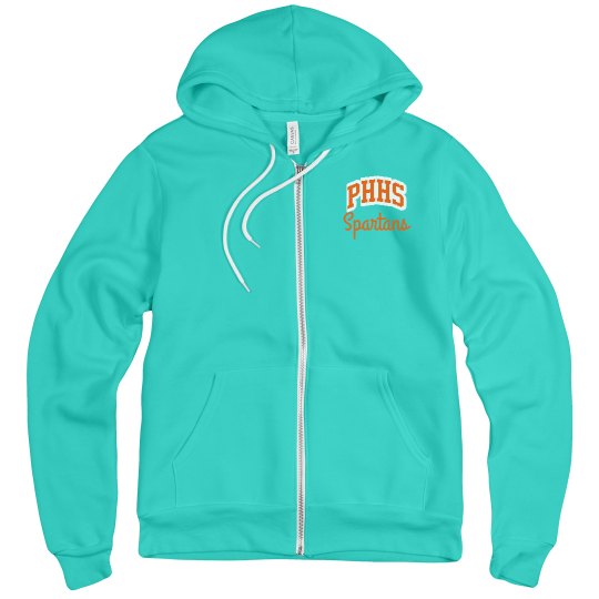 Spartan Zip Front Hoodie