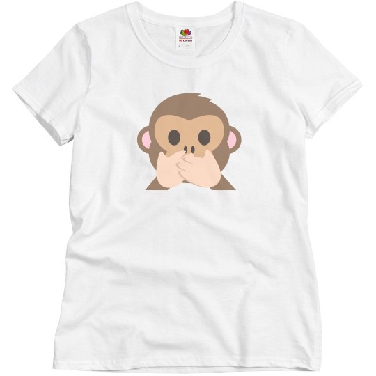 Speak No Evil Monkey Emoji Tee Speak No Evil Monkey Emoji Tee