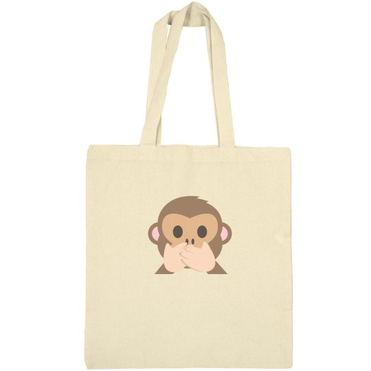 Speak No Evil Monkey Tote Bag