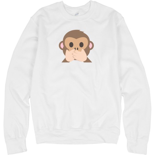 Speak No Evil Monkey Unisex Sweatshirt Speak No Evil Monkey Unisex Sweatshirt