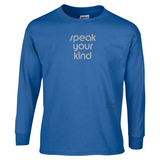 Speak Your Kind unisex/mens long sleeve tee