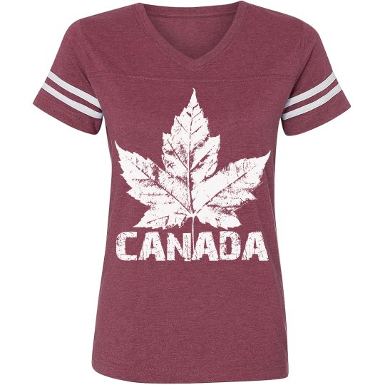 Sporty Canada T-Shirts Personalized Canada Team Shirts