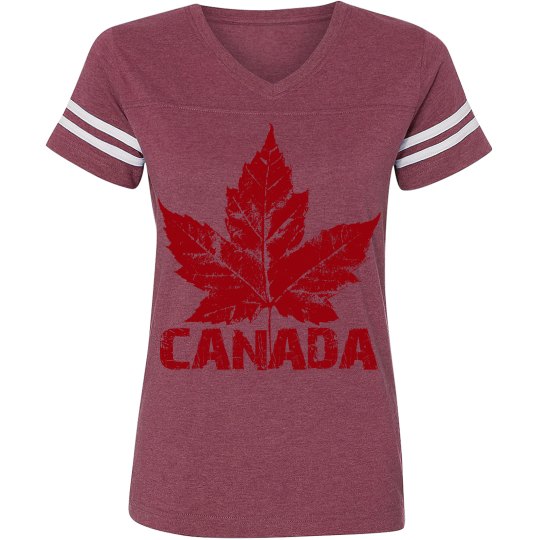 Sporty Canada T-Shirts Personalized Canada Team Shirts