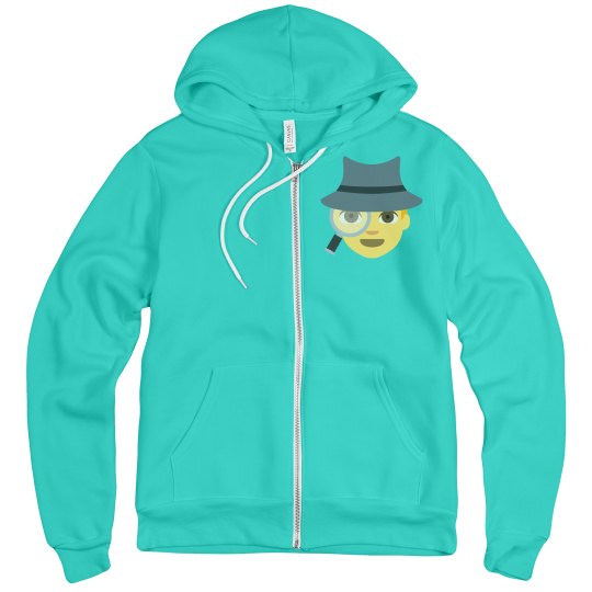 Spy Unisex Fleece Full Zip Midweight Hoodie 