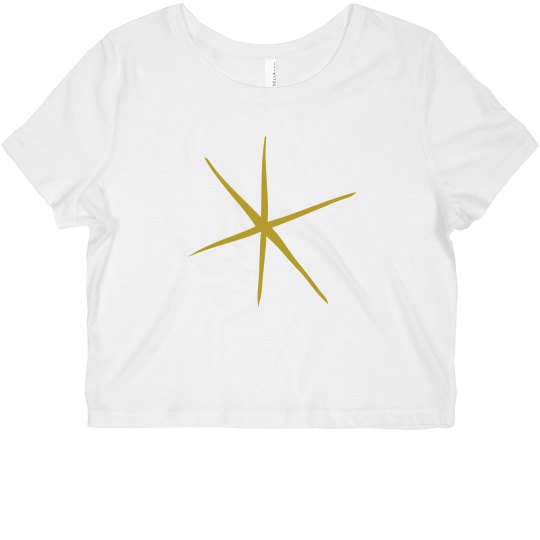 Star Crop Top Fitted Star Crop Top Fitted