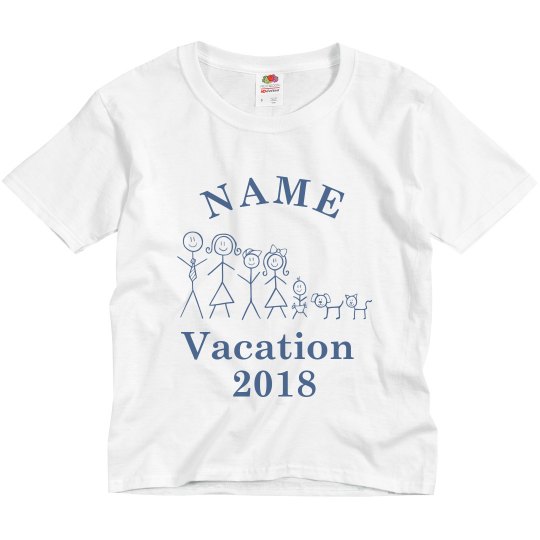 Stick figure family vacation-youth