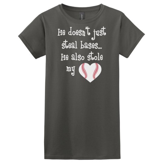 Stole My Heart Baseball T Stole My Heart Baseball T
