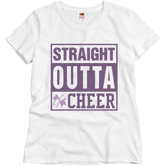 Straight Outta Cheer Misses Tee