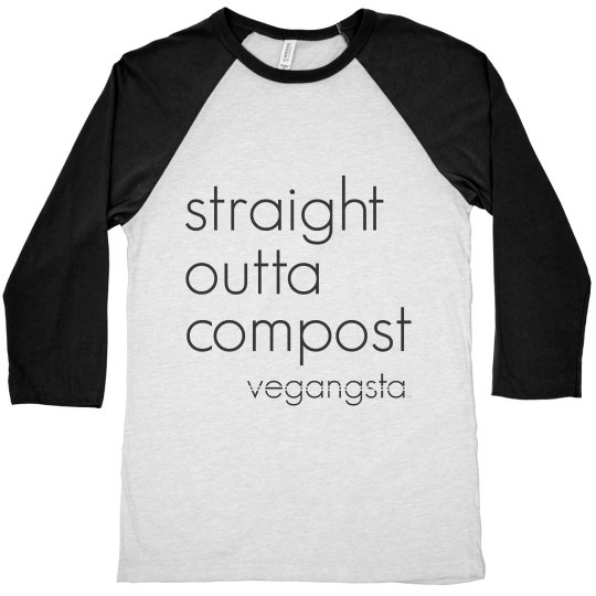straight outta... unisex raglan