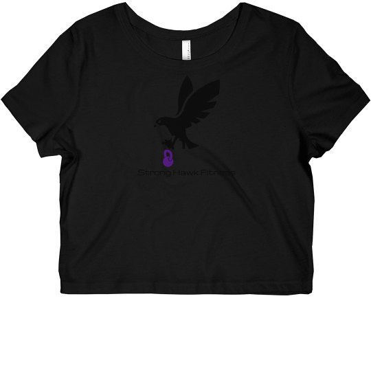 Strong Hawk Fitness Crop Tee