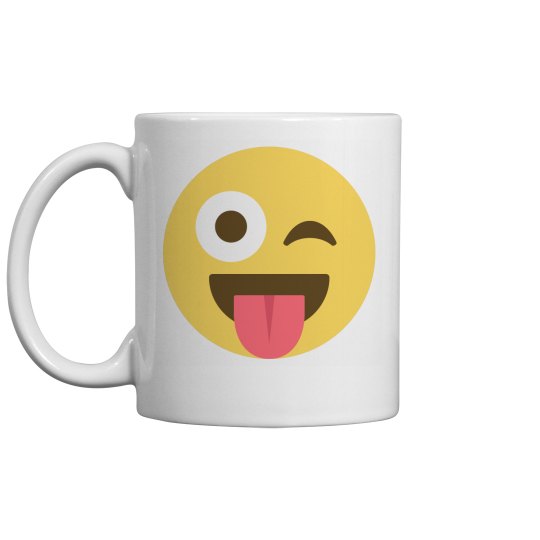 Stuck Out Tongue and Winking Eye Coffee Mug