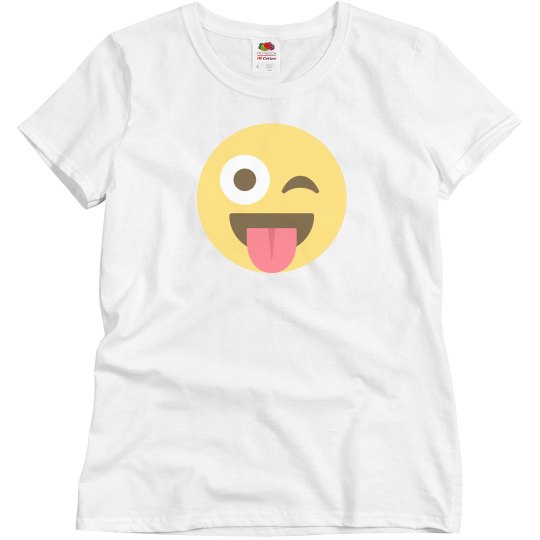 Stuck Out Tongue Winking Eye Tee Stuck Out Tongue Winking Eye Tee
