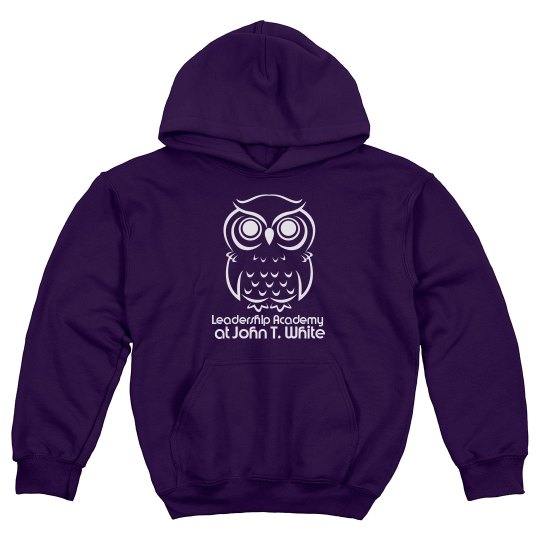 STUDENT MASCOT PURPLE W/WHITE PULLOVER Sweatshirt STUDENT MASCOT PURPLE W/WHITE PULLOVER Sweatshirt