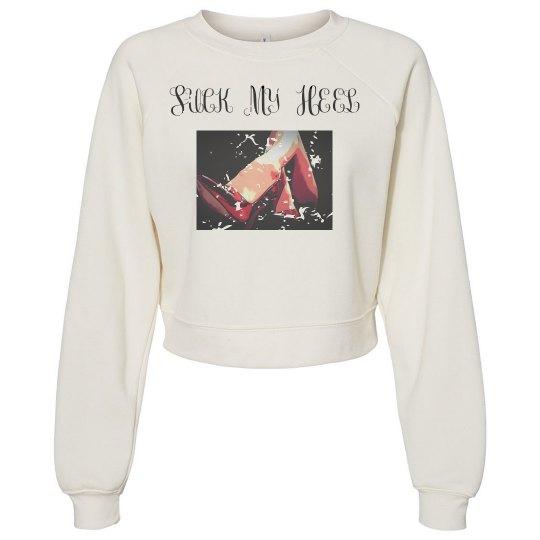 Suck My Heel Off White Distressed Sweater Suck My Heel Off White Distressed Sweater