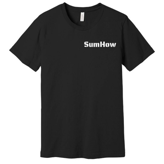 SumHow Unisex/Black Tee SumHow Unisex/Black Tee