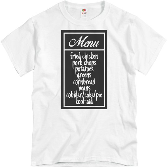Sunday Dinner Menu UNISEX Tee