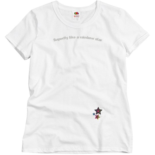 Superfly like a rainbow star