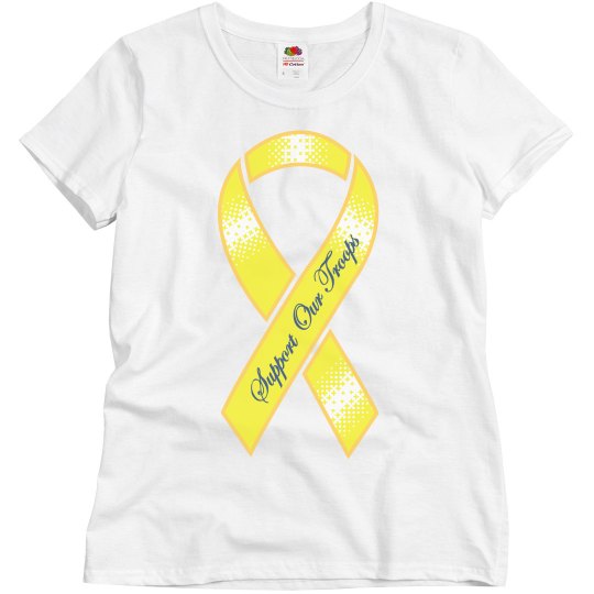 Support our Troops Yellow Ribbon