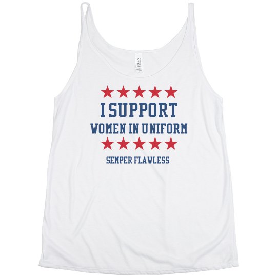 Support Women Tank Gray