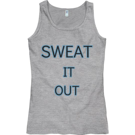 Sweat it out sports tank top