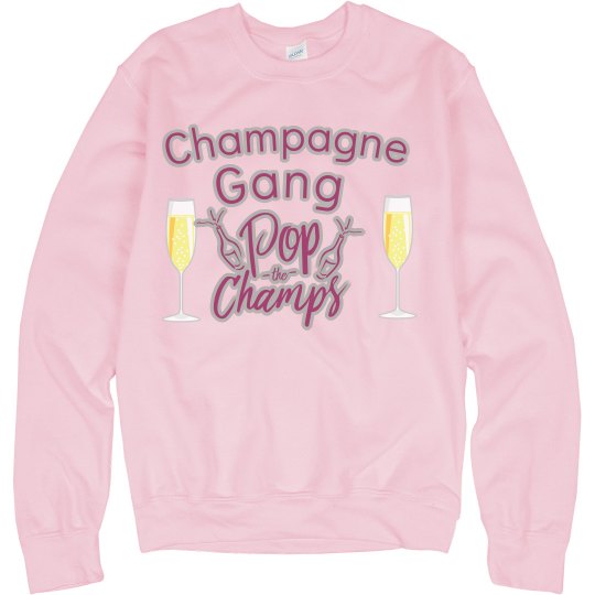 Sweatshirt/ Champagne Gang /Pink