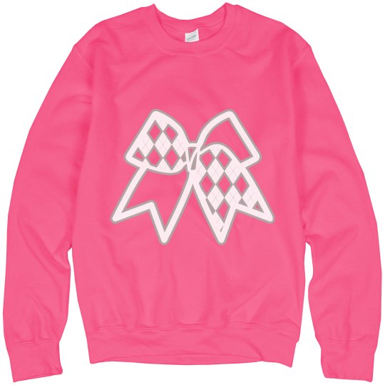 Sweatshirt/ Neon Pink Bow