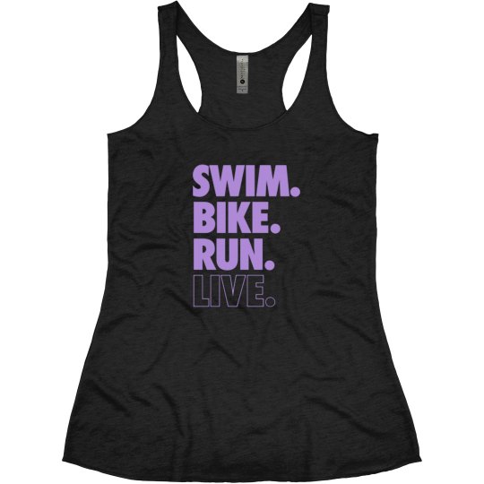 SWIM BIKE RUN LIVE - Purple