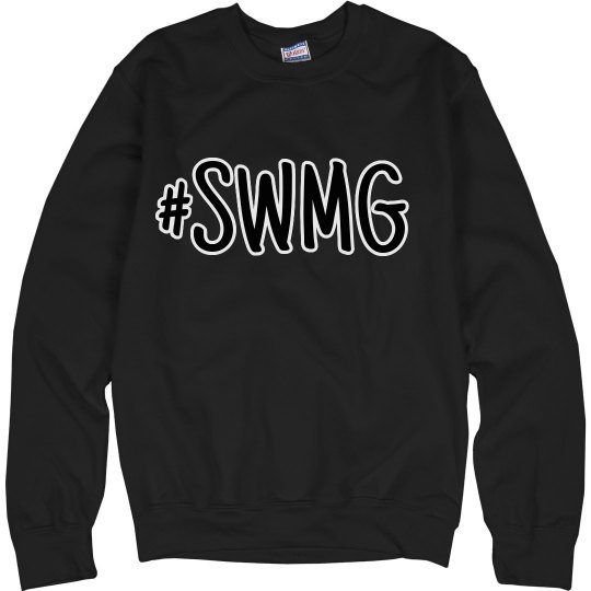 SWMG hashtag crewneck sweatshirt SWMG hashtag crewneck sweatshirt
