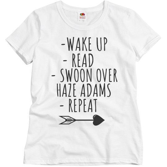 SWOON OVER HAZE ADAMS BLUE T-SHIRT SWOON OVER HAZE ADAMS BLUE T-SHIRT