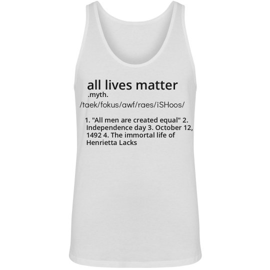 Take Focus Off Race Issues Tank Take Focus Off Race Issues Tank