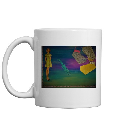 Taking a walk away mug