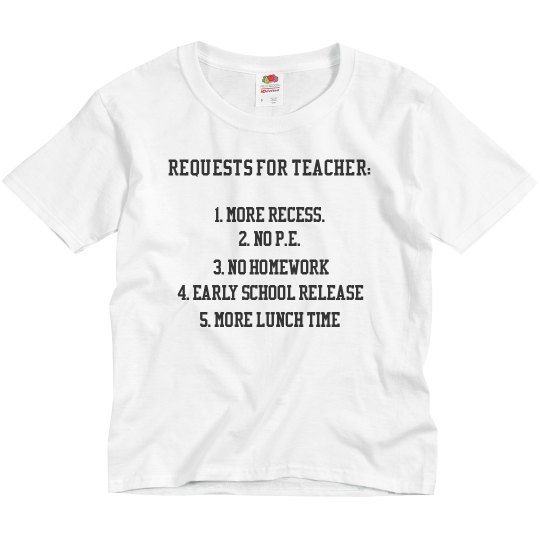 Teacher Requests.