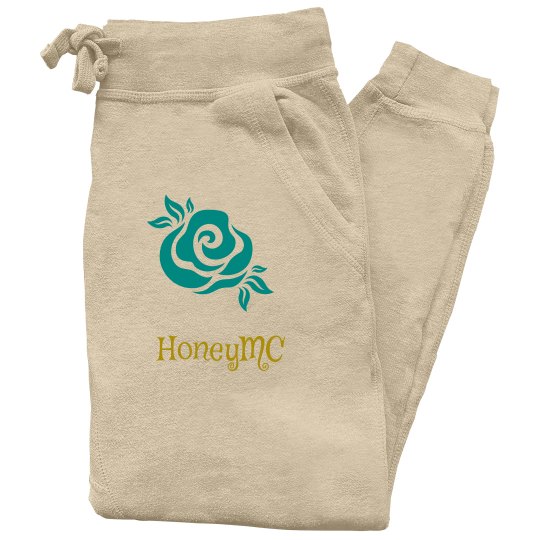 Teal rose sweatpants