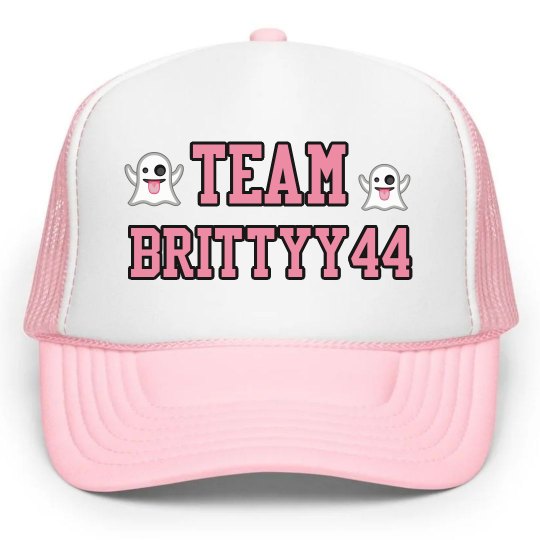 Team Brittyy44 Ghost Hat Team Brittyy44 Ghost Hat
