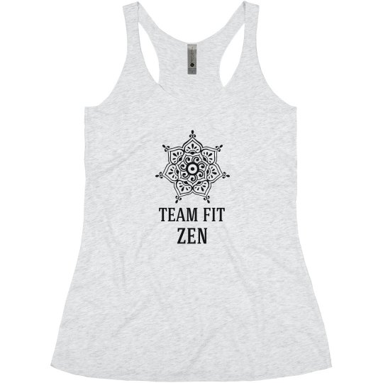 TEAM FIT JUNIOR FIT BURNOUT RACER TANK